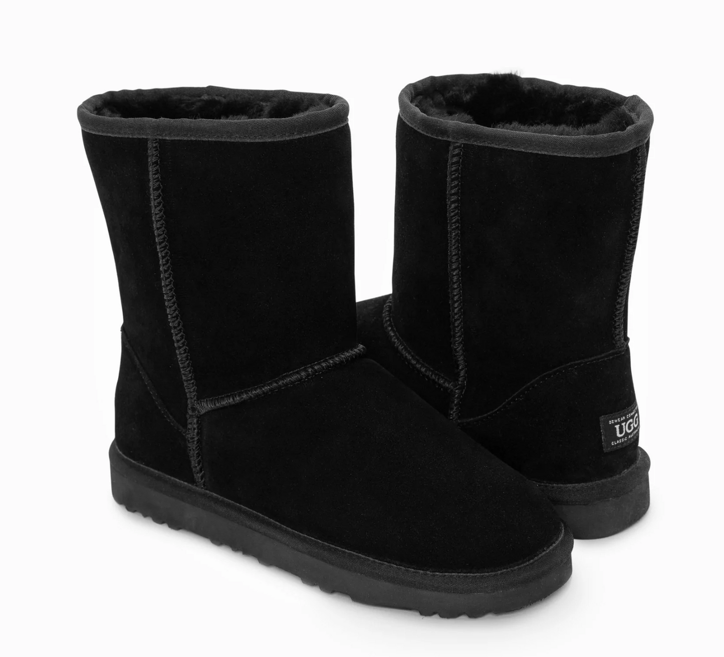 OZWEAR UGG CLASSIC UNISEX SHORT(3/4) BOOTS COW SUEDE OB661