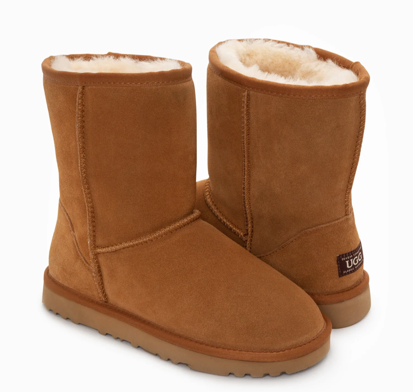 OZWEAR UGG CLASSIC UNISEX SHORT(3/4) BOOTS COW SUEDE OB661