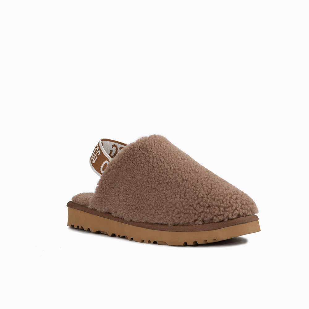 OZWEAR UGG AUTUMN FLUFF SLIDE (ELASTIC BACKSTRAP) OB746EB