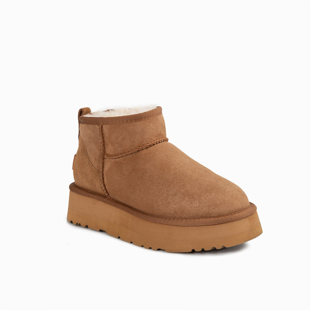 OZWEAR UGG CLASSIC PLATFORM ULTRA MINI BOOTS (WATER RESISTANT) OB658P