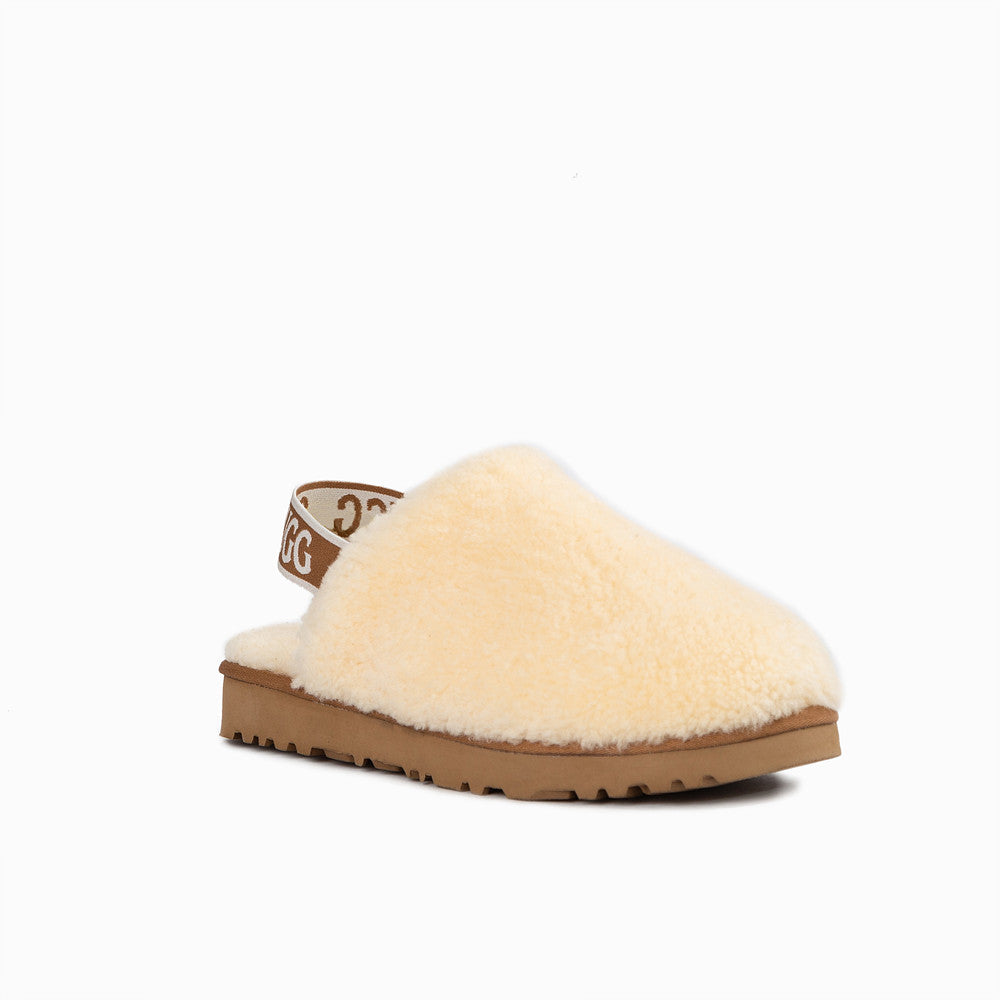 OZWEAR UGG AUTUMN FLUFF SLIDE (ELASTIC BACKSTRAP) OB746EB