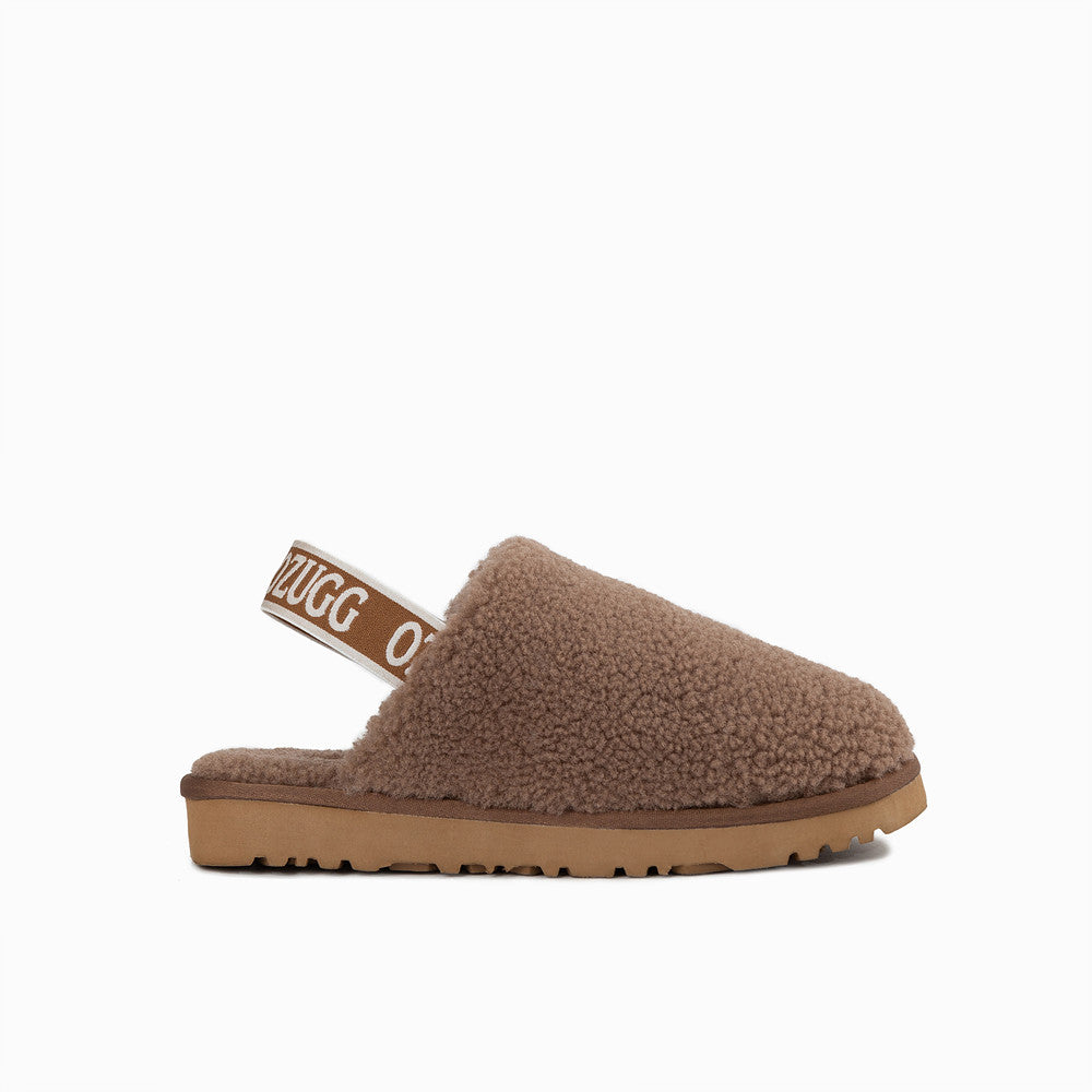 OZWEAR UGG AUTUMN FLUFF SLIDE (ELASTIC BACKSTRAP) OB746EB