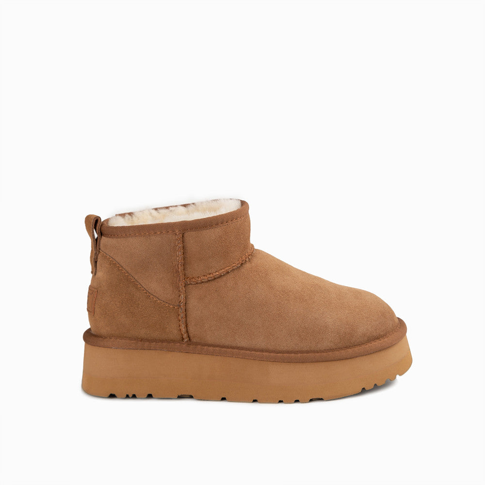 OZWEAR UGG CLASSIC PLATFORM ULTRA MINI BOOTS (WATER RESISTANT) OB658P