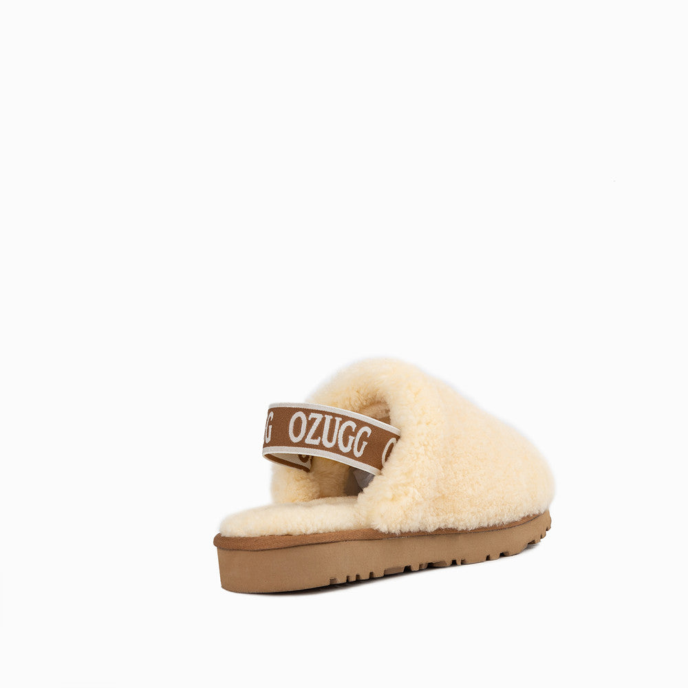 OZWEAR UGG AUTUMN FLUFF SLIDE (ELASTIC BACKSTRAP) OB746EB