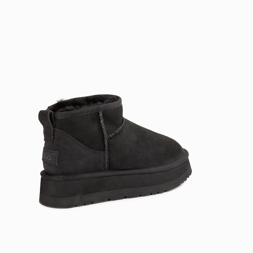 Ozwear Ugg Classic Platform Ultra Mini Boots Water Resistant Ob658p