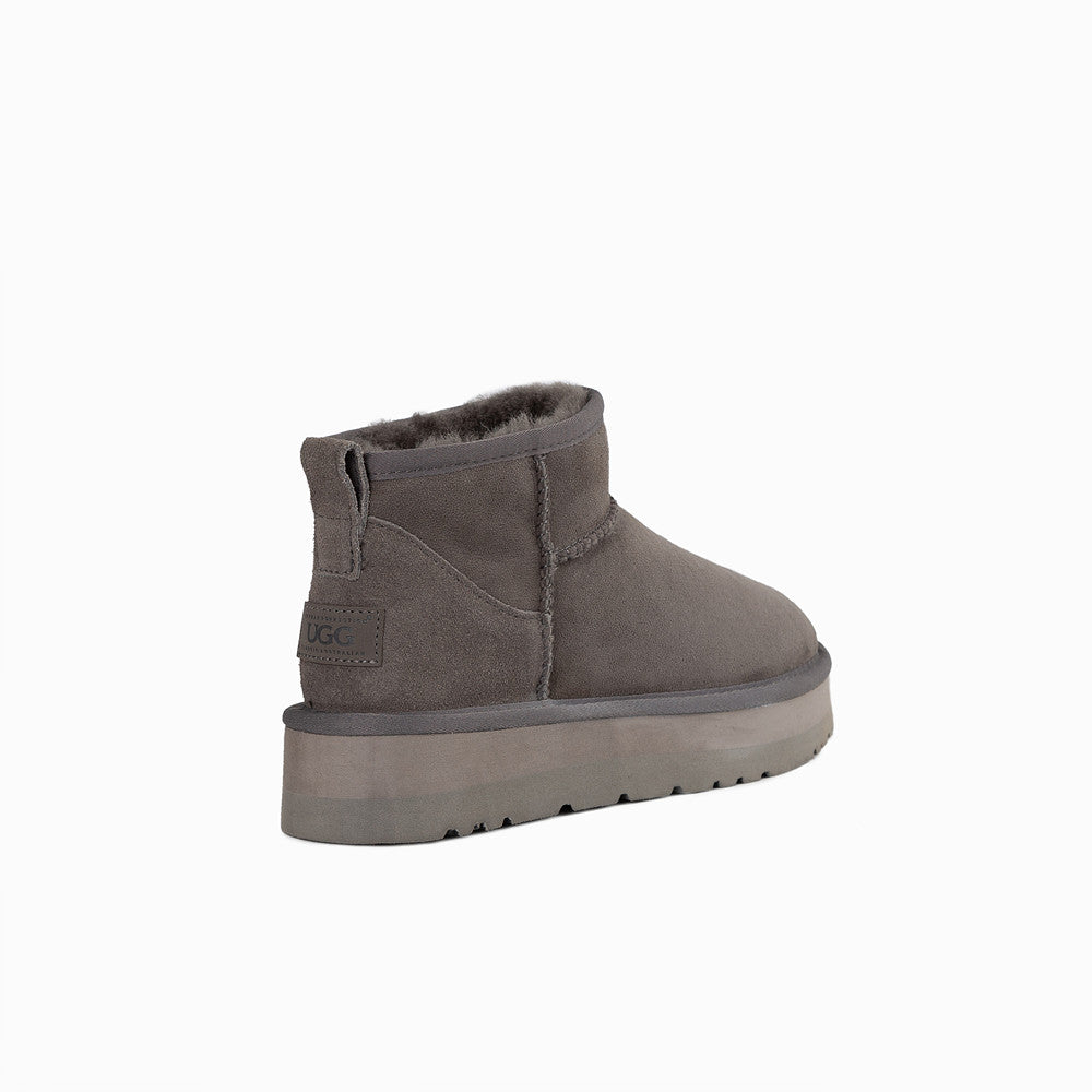 OZWEAR UGG CLASSIC PLATFORM ULTRA MINI BOOTS (WATER RESISTANT) OB658P