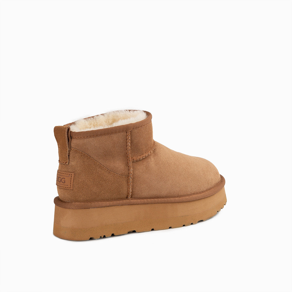 OZWEAR UGG CLASSIC PLATFORM ULTRA MINI BOOTS (WATER RESISTANT) OB658P