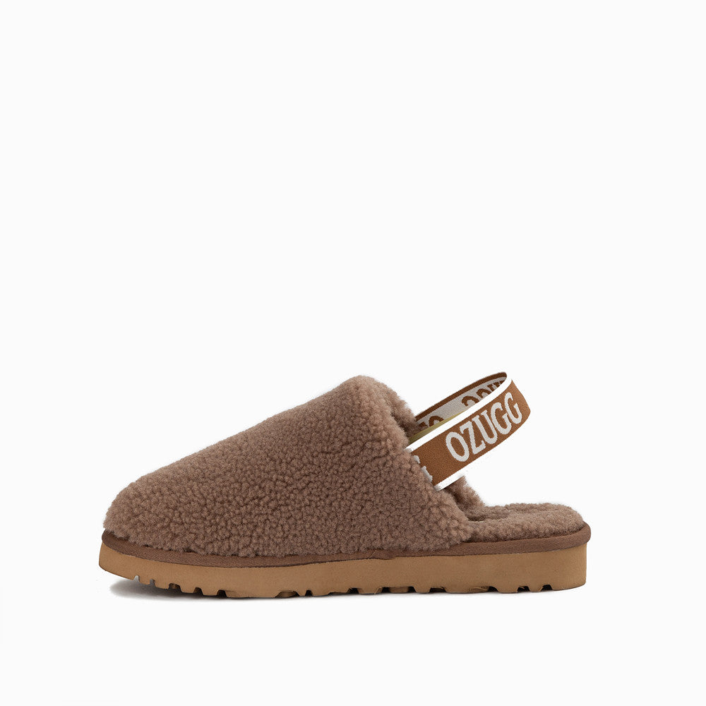 OZWEAR UGG AUTUMN FLUFF SLIDE (ELASTIC BACKSTRAP) OB746EB