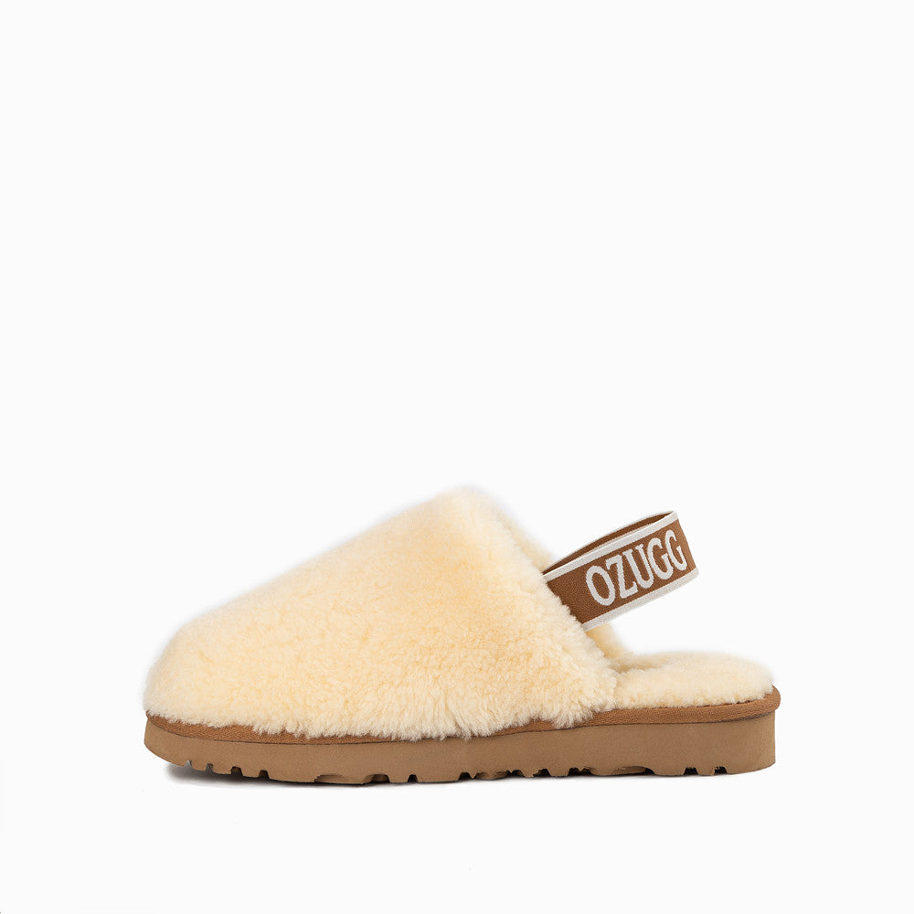 OZWEAR UGG AUTUMN FLUFF SLIDE (ELASTIC BACKSTRAP) OB746EB