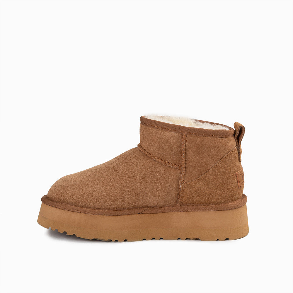 OZWEAR UGG CLASSIC PLATFORM ULTRA MINI BOOTS (WATER RESISTANT) OB658P