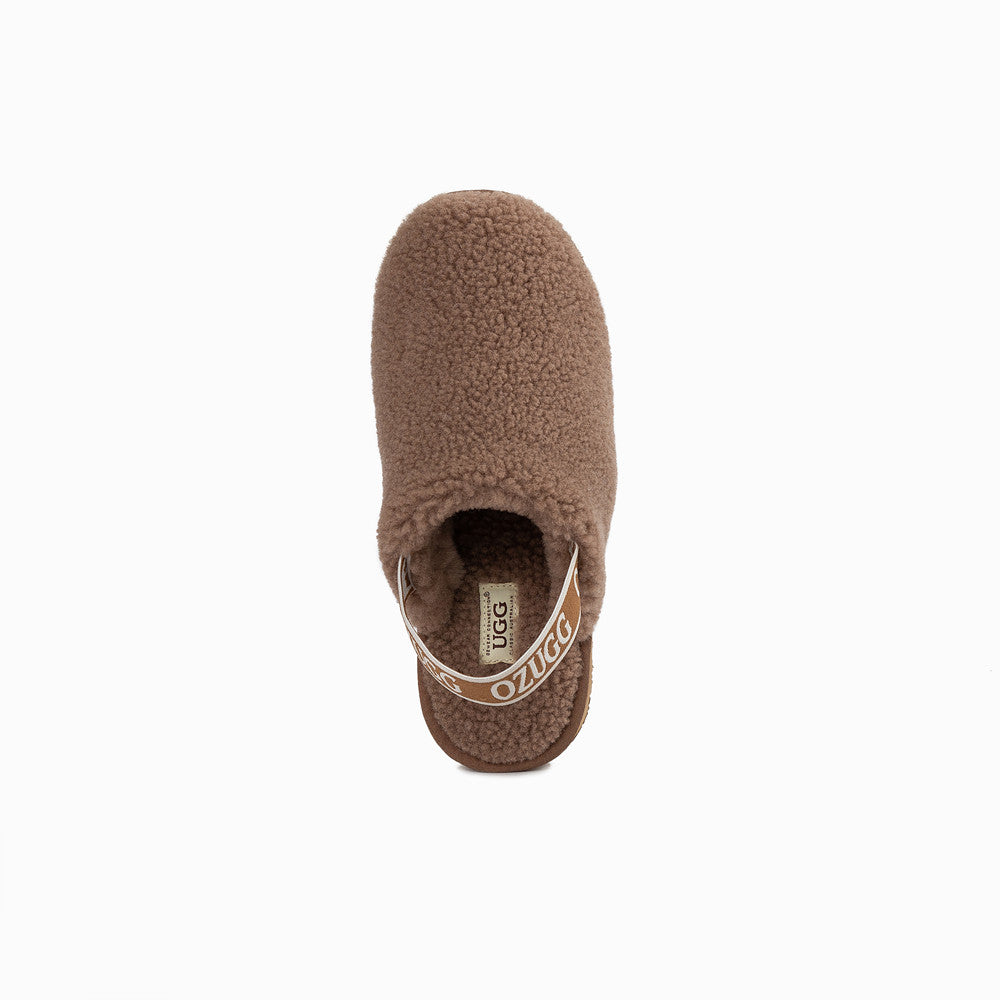 OZWEAR UGG AUTUMN FLUFF SLIDE (ELASTIC BACKSTRAP) OB746EB