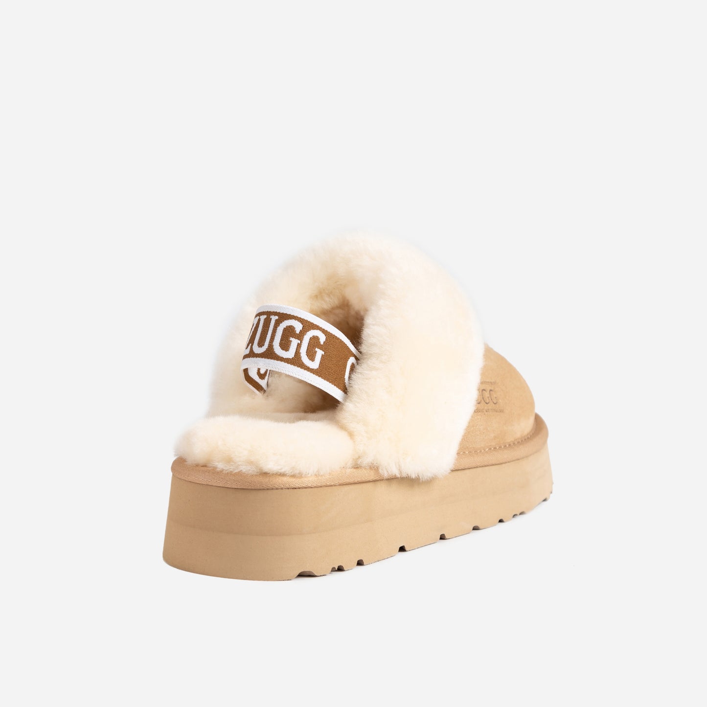 OZWEAR UGG PLATFORM SLIPPER (WATER RESISTANT)(Elastic Backstrap) OB724PEB