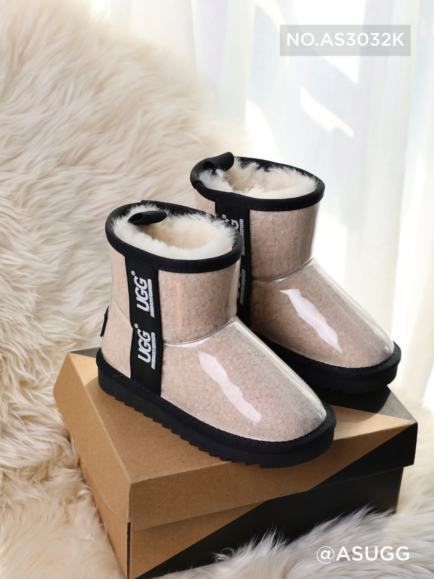 UGG AUSTRALIAN SHEPHERD KIDS CLEAR WATERPROOF AND SHEARLING COATED AS3032