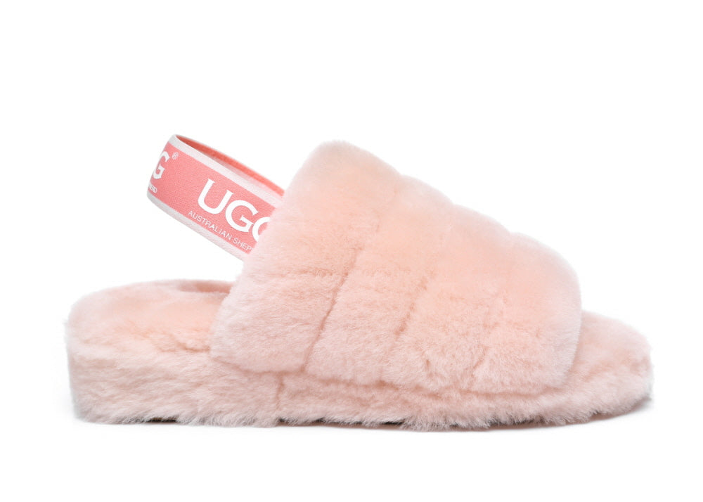 UGG AUSTRALIAN SHEPHERDE PUFFY SLIPPERS AS7006