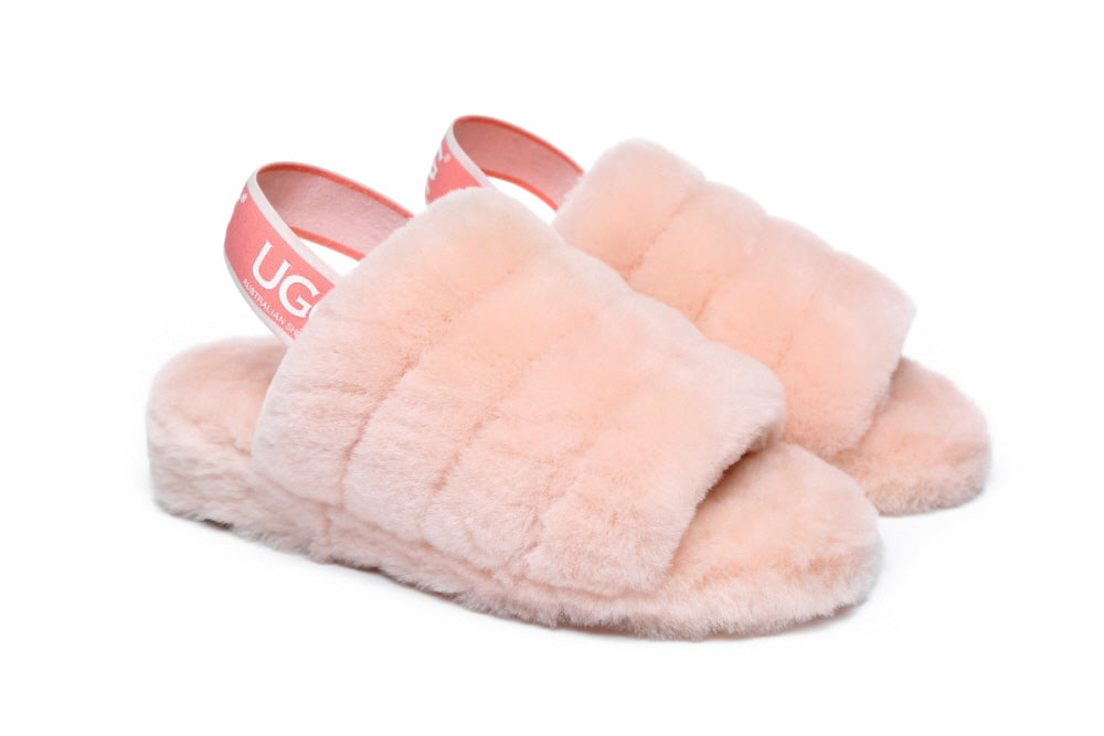 UGG AUSTRALIAN SHEPHERDE PUFFY SLIPPERS AS7006