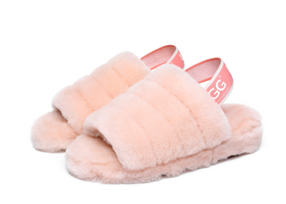 UGG AUSTRALIAN SHEPHERDE PUFFY SLIPPERS AS7006