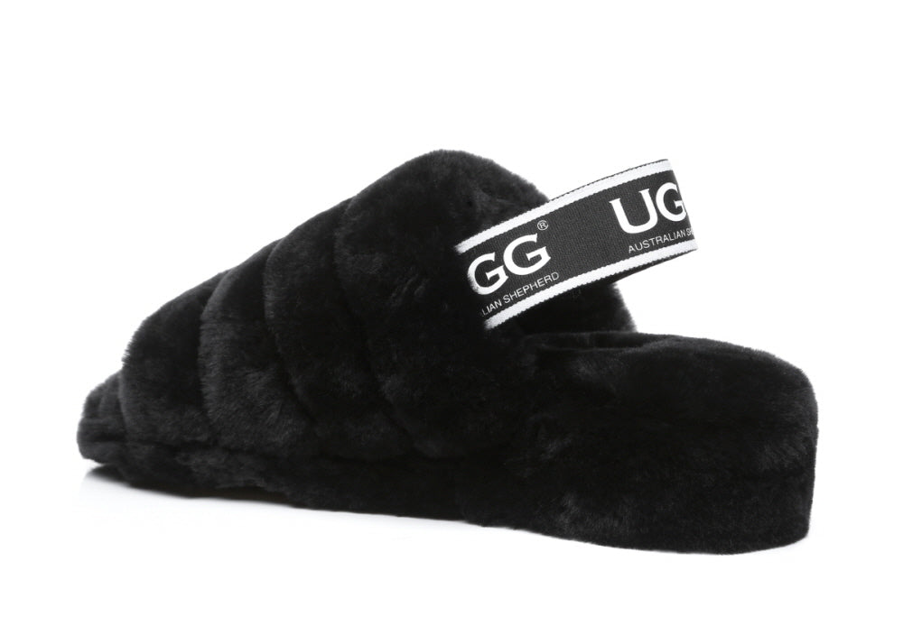 UGG AUSTRALIAN SHEPHERDE PUFFY SLIPPERS AS7006