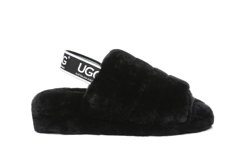 UGG AUSTRALIAN SHEPHERDE PUFFY SLIPPERS AS7006