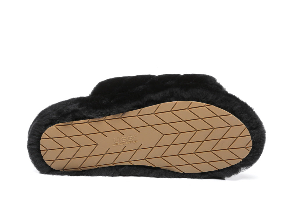 UGG AUSTRALIAN SHEPHERDE PUFFY SLIPPERS AS7006