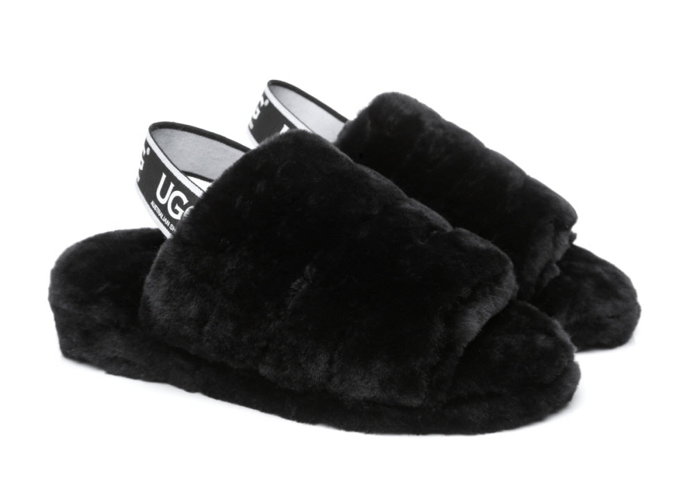 UGG AUSTRALIAN SHEPHERDE PUFFY SLIPPERS AS7006