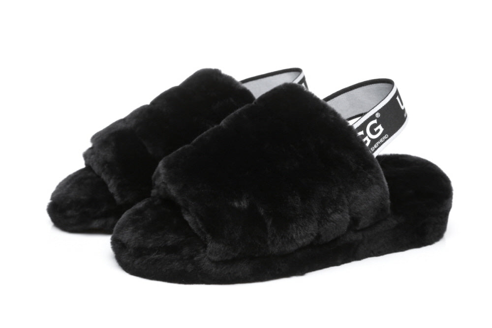 UGG AUSTRALIAN SHEPHERDE PUFFY SLIPPERS AS7006