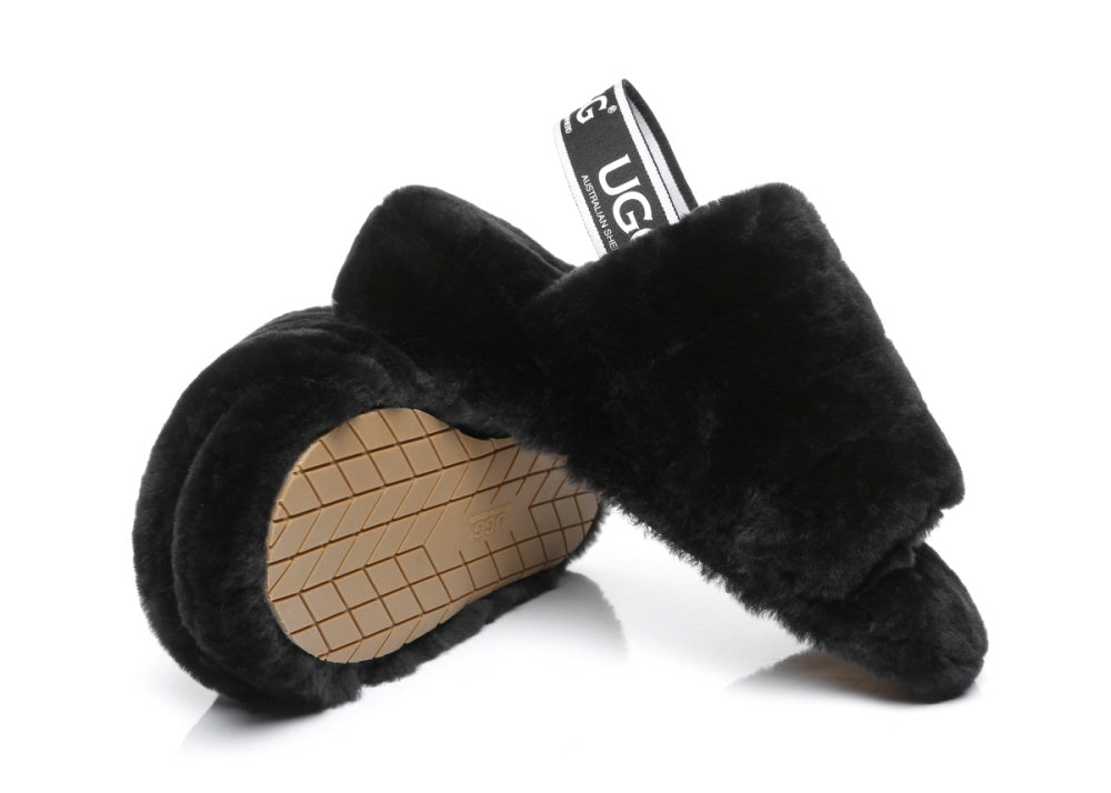 UGG AUSTRALIAN SHEPHERDE PUFFY SLIPPERS AS7006