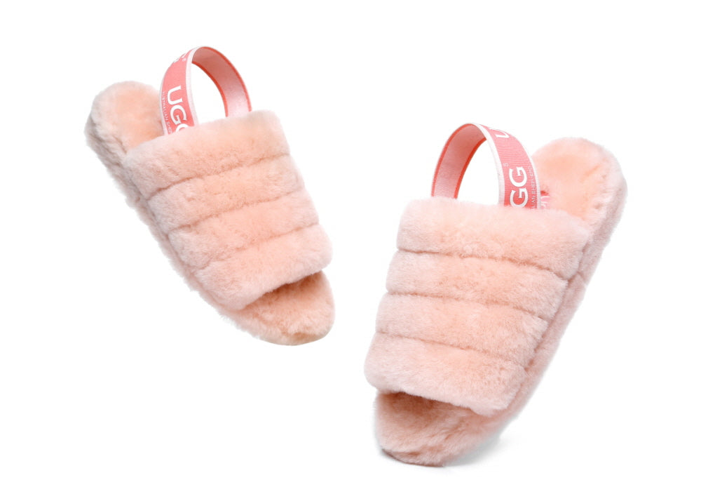 UGG AUSTRALIAN SHEPHERDE PUFFY SLIPPERS AS7006