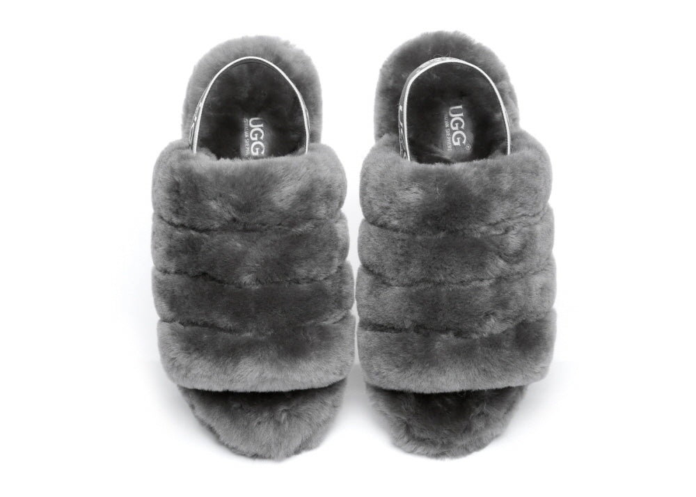 UGG AUSTRALIAN SHEPHERDE PUFFY SLIPPERS AS7006