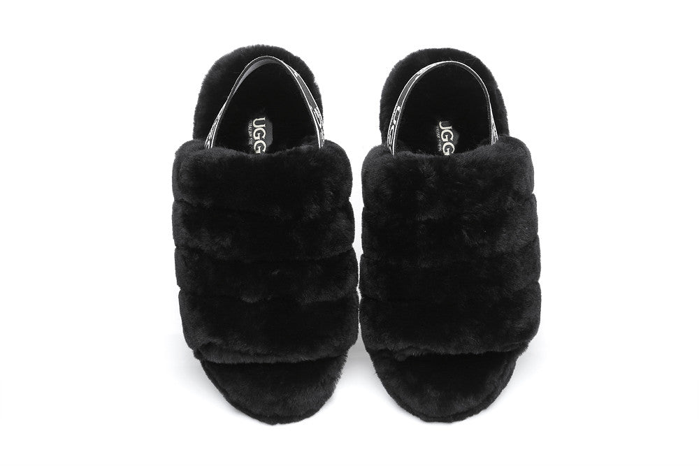 Ugg hotsell fluffy strap