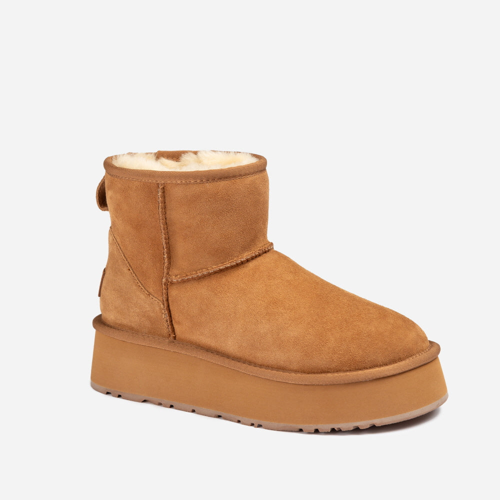 OZWEAR Ugg Classic Mini Platform Wild Cozy Boots OB851P