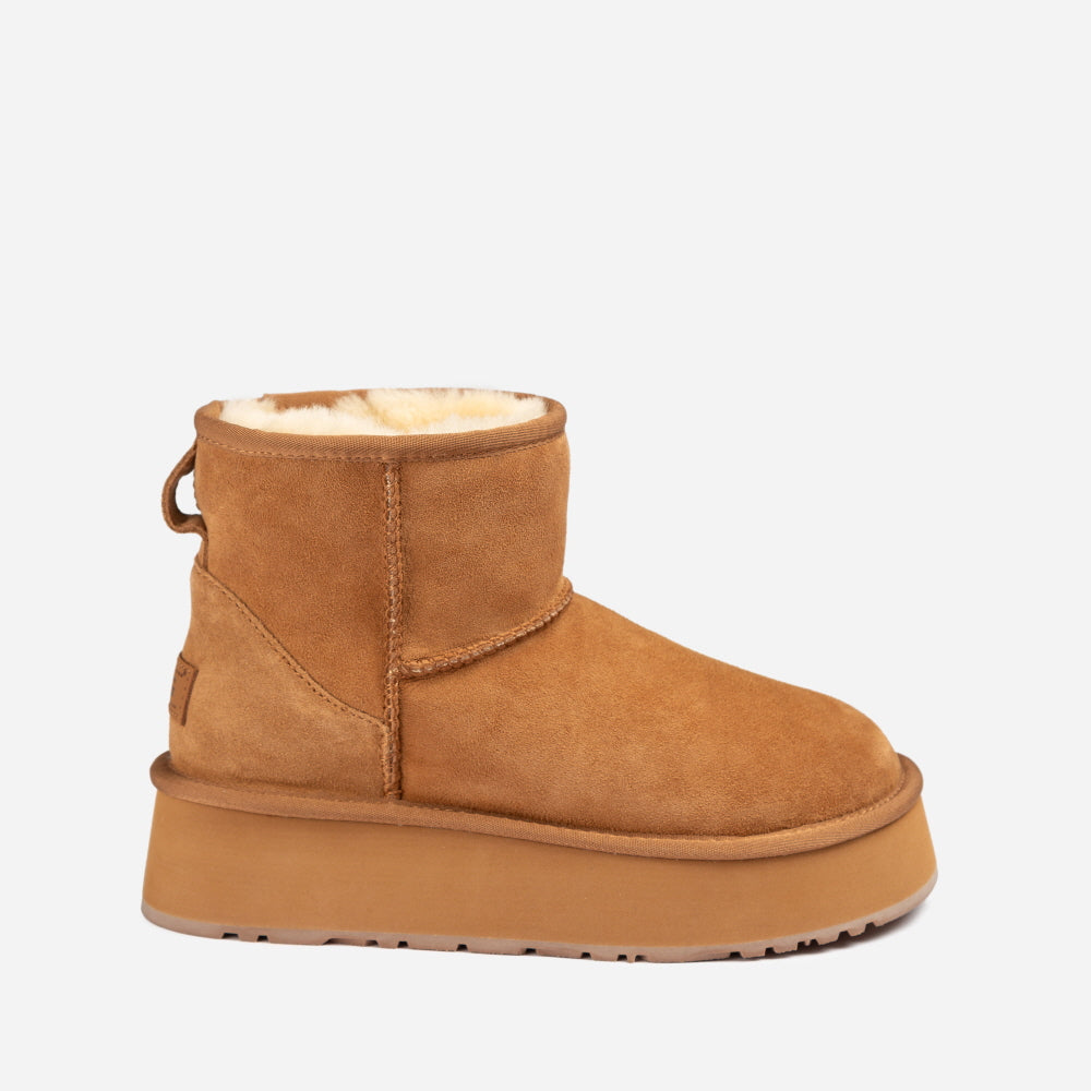 OZWEAR Ugg Classic Mini Platform Wild Cozy Boots OB851P