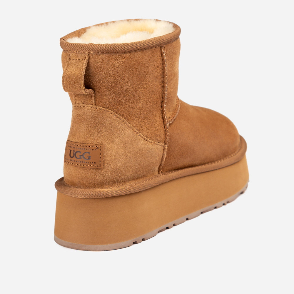 OZWEAR Ugg Classic Mini Platform Wild Cozy Boots OB851P