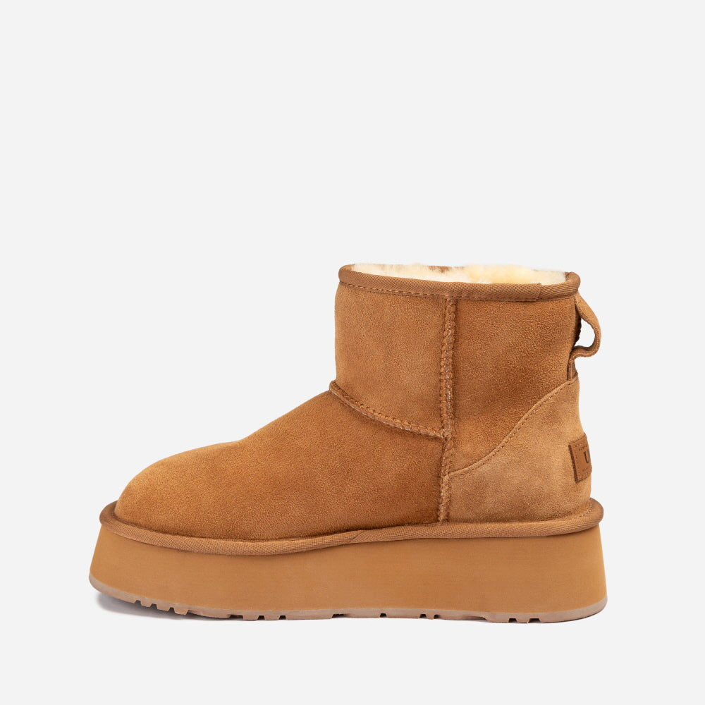 OZWEAR Ugg Classic Mini Platform Wild Cozy Boots OB851P