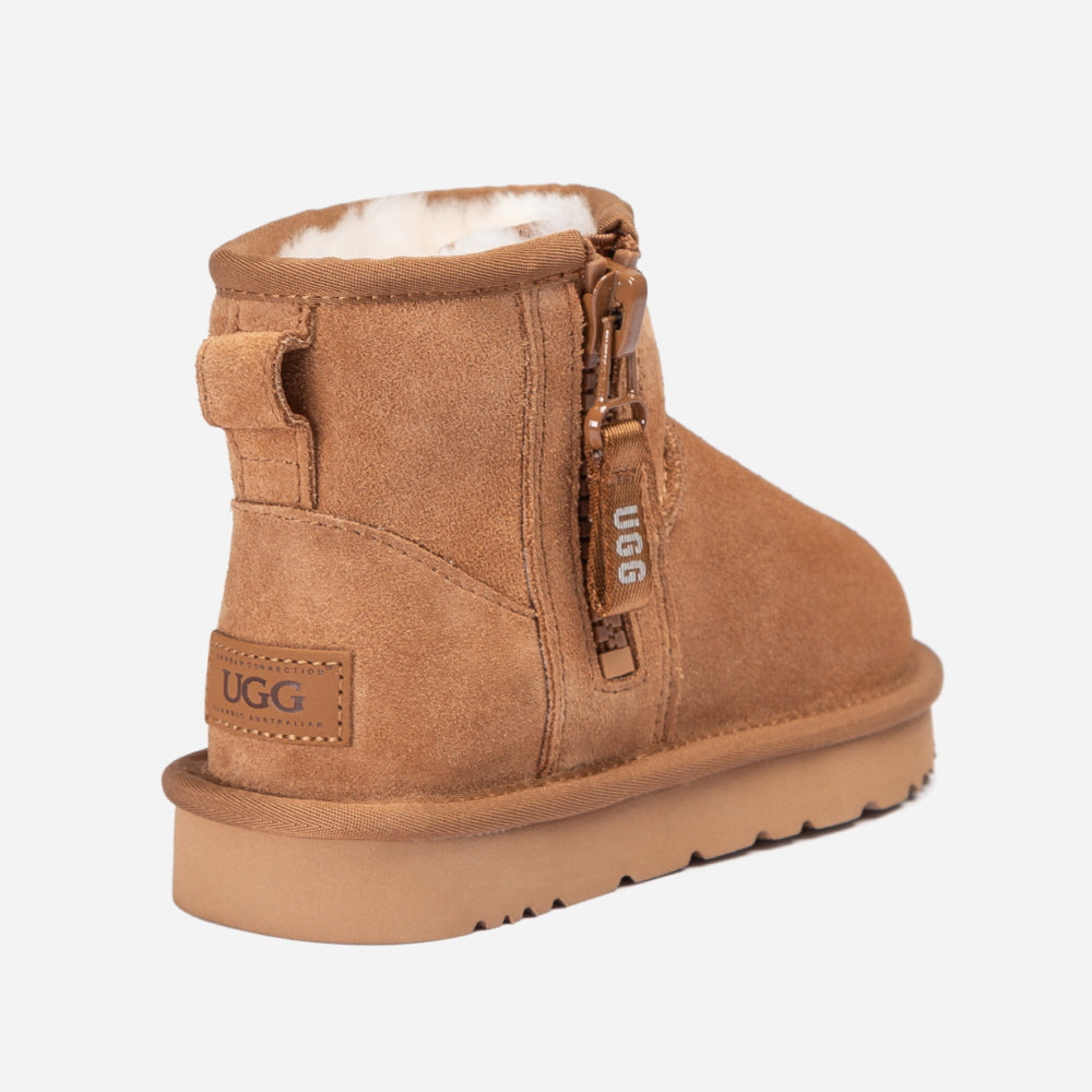 OZWEAR UGG KIDS MINI ZIPPER TAPE LOGO BOOTS OB867K